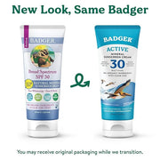 Badger Mineral Sunscreen Cream SPF 30, All Natural Sunscreen with Zinc Oxide, 98% Organic Ingredients, Reef Safe, Broad Sp...