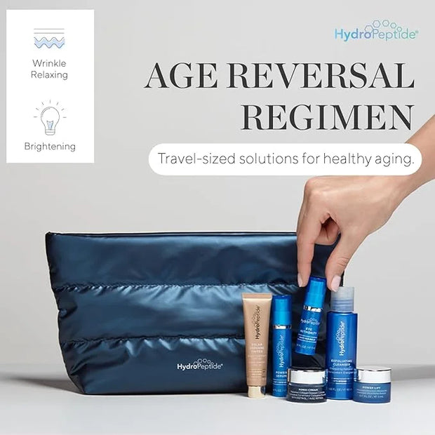 HydroPeptide Age Reversal Regimen Face Bundle Daily Skincare Travel Essentials Kit - Product Image