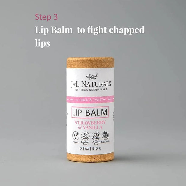 J&L Naturals Simple Skin Regimen Kit With Cleansing Bar, Face Salve, Konjac Sponge, Lip Balm | For Oily, Dry, Mature, and ...