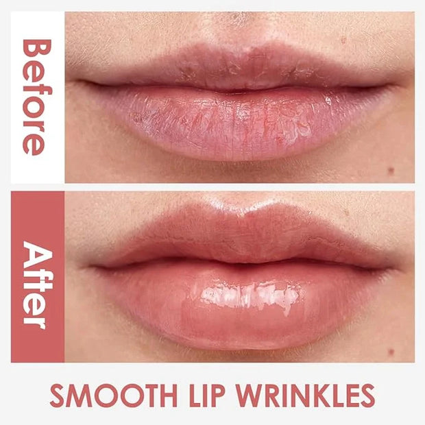 Hydrating Lip Gloss Serum, Moisturizing, Plunping, Shiny Lip Glow, Tinted Lip Care with Vitamin E, Crithmum Maritimum Esse...