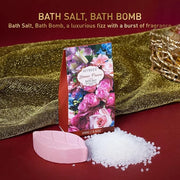 Spa Gift Basket for Women, ROSE & JASMINE Friendship Gifts Women, Tote Bag, Shower Gel, Hand & Body Cream, Hitrees Bath Gi...