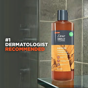 DOVE MEN + CARE Face + Body Wash For Men Awaken Turmeric + Ginger Root 18 oz 4 Count - Product Image