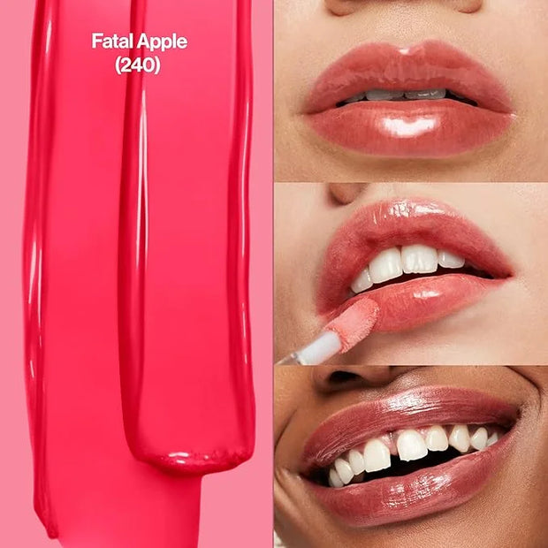 Revlon Super Lustrous Lip Gloss, Non-Sticky, Hydrating, High Shine Finish, 240 Fatal Apple, 0.13 oz - Product Image