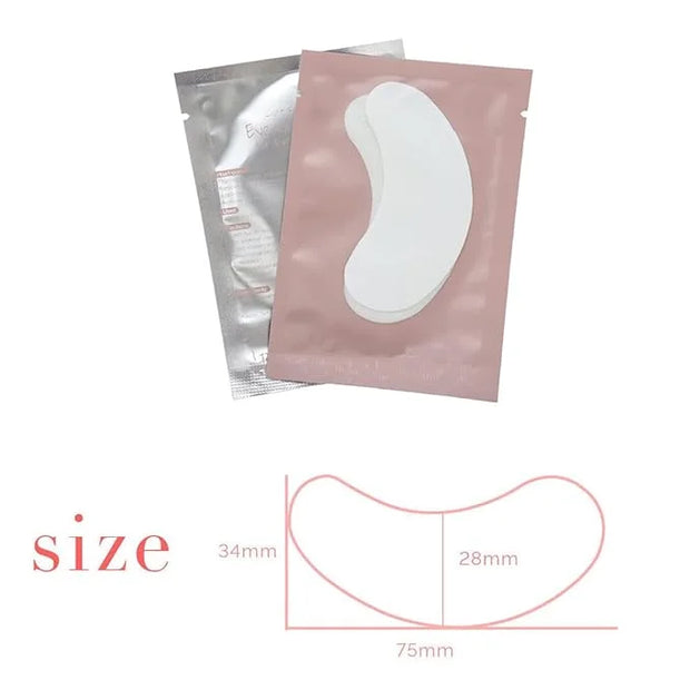 100 Pairs Set, Under Eye Pads for Eyelash Extensions Lint Free Eye Gel Patches Premium Collagen Lash Pad Eye Mask Makeup T...