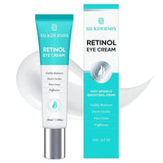 SLIKDERMIS Retinol Eye Cream for Dark Circles: Under Eye Cream for Wrinkles, Anti Aging - Eye Care, Advanced Formula Night...