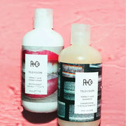 R+Co | Travel Sized | Television Perfect Shampoo and Conditioner Set for Preserving Color Treated Hair | Anti Frizz + Repa...