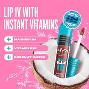 NYX PROFESSIONAL MAKEUP Lip IV Hydrating Glossy Lip Stain with 12HR Hydration - Hydra Honey (Brown) - Product Image
