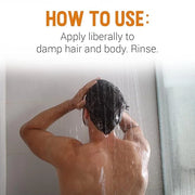 Woody's 2-in-1 Hair and Body Wash for Men - Sulfate-Free, Hydrating, Refreshing Scent, Daily Cleanser for Hair & Skin, 8 o...