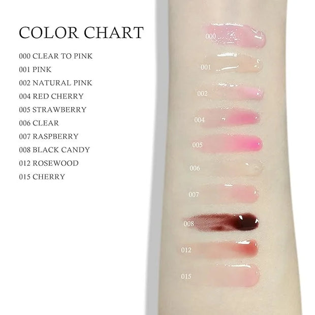 KYDA 2 Colors Hydrating Lip Glow Oil,Moisturizing Lip Hydrating