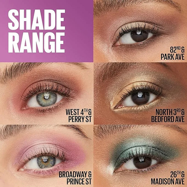 Maybelline New York Shadow Blocks Shadow Blocks Eyeshadow Palette, Stacked Eye Shadow Trio, Broadway & Prince St, 0.08 oz ...