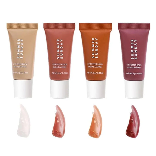 Mini Lip Butter Lip Gloss set, Smooth, Hydrating, Non-Sticky Lip Gloss for Soft and Supple Lips, Perfect for Travel & Gift...