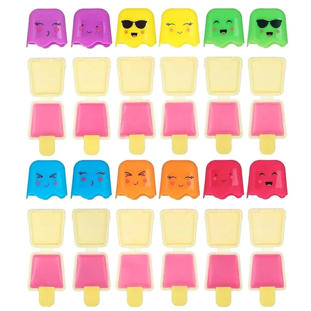 12pc Pucker Pop Novelty Lip Gloss Set - Girls Cosmetics Mini Popsicle Lip Gloss Collection, Lip Gloss for Kids, Safe, Non ...