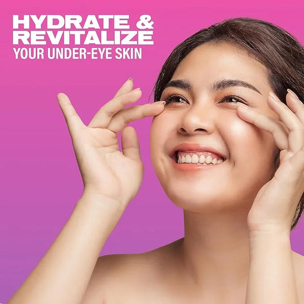 Eye Patches for Dark Circles and Puffiness, Under Eye Mask with Hyaluronic Acid and Kakadu Plum, Vegan and Cruelty-Free Un...