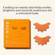 Live Tinted Rays Copper Peptide Eye Masks - Cooling, Brightening, & Nourishing Under Eye Patches, Reduces Fine Lines, & Hy...