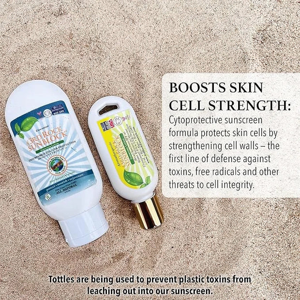 | Sunblock® SunScreen Lotion SPF 35+ | All Natural Organic Zinc Unscented Sunscreen for Sun Protection | All Natural Perso...