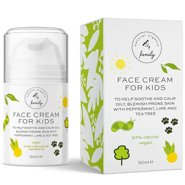 Face Moisturizer with Hyaluronic Acid Face Cream for Kids - Facial Cream & Gentle Moisturizer with Strawberry Extract & Vi...