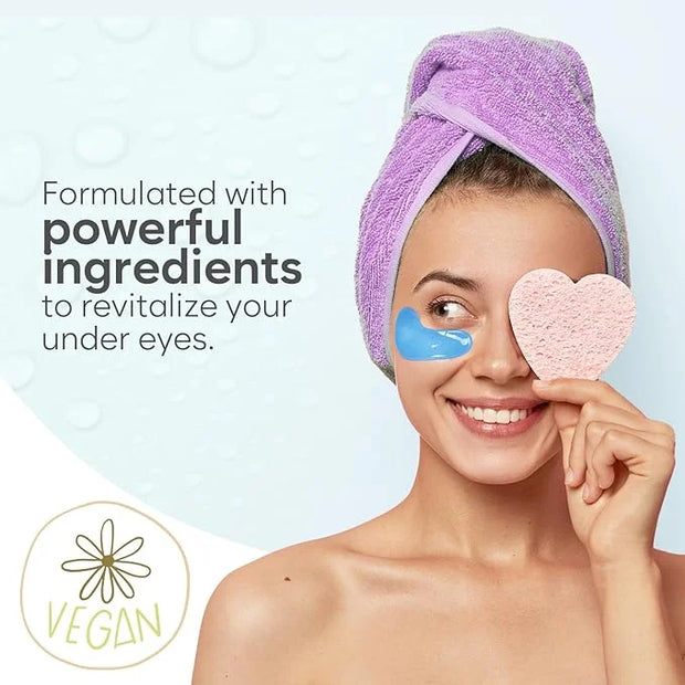 Hyaluronic Acid Under Eye Patches(30 Pairs) Under Eye Patches for Dark Circles, Under Eye Patches for Puffy Eyes and Dark ...