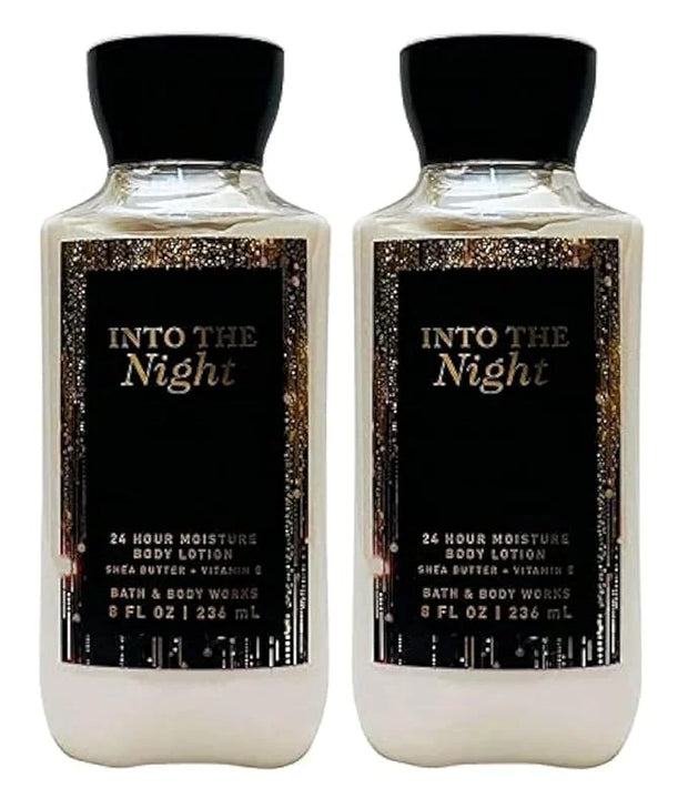 Bath and Body Works Super Smooth Body Lotion Sets Gift For Women 8 Oz -2 Pack (Into The Night) - Product Image