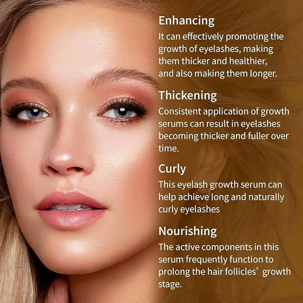 Lash Serum - Eyelash Growth Serum for Longer, Fuller, Thicker Lashes - Gentle Formula, 4ml - Product Image