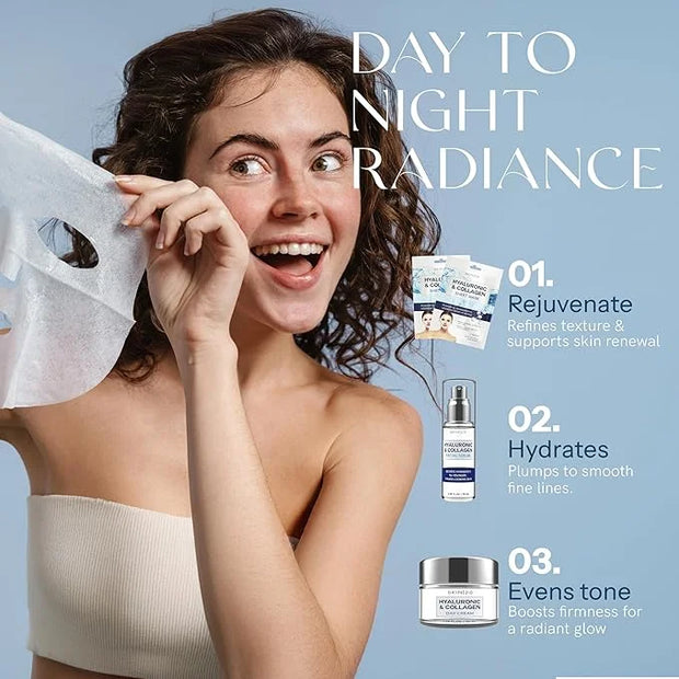 Hyaluronic Acid Regimen - Hydrating, Anti-Aging, Moisture Retention, Firming Skin - Clean Beauty, Natural Ingredients, Cru...