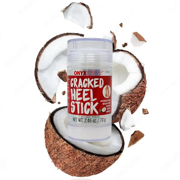 Onyx Professional Cracked Heel Repair Balm Stick for Dry Cracked Feet Treatment, Coconut Scent, 2 pack - Moisturizing Foot...