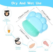 2 Pcs Cute Cat Sunscreen Applicator for Kids,Kid Sunscreen Brush with Protective Case,Cat Paw Sunblock Applicator for Kids...