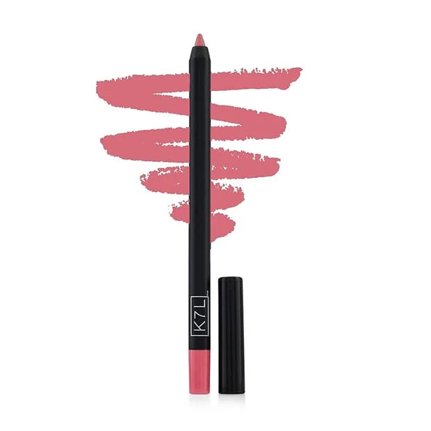K7L Pink Lip Crayon (Vegan) - Waterproof, Smudge-Proof, Precise Cosmetics - Product Image