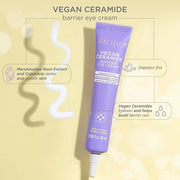 Pacifica Vegan Ceramide Barrier Eye Cream – Hydrating Under Eye Moisturizer for Dry, Sensitive Skin, Fragrance-Free Treatm...