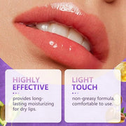 2Pcs Lip Plumper + Hydrator Lip Balm,Instant Volumizing Gloss with Hyaluronic Acid & Anti-Aging Ingredients,High-Shine Moi...