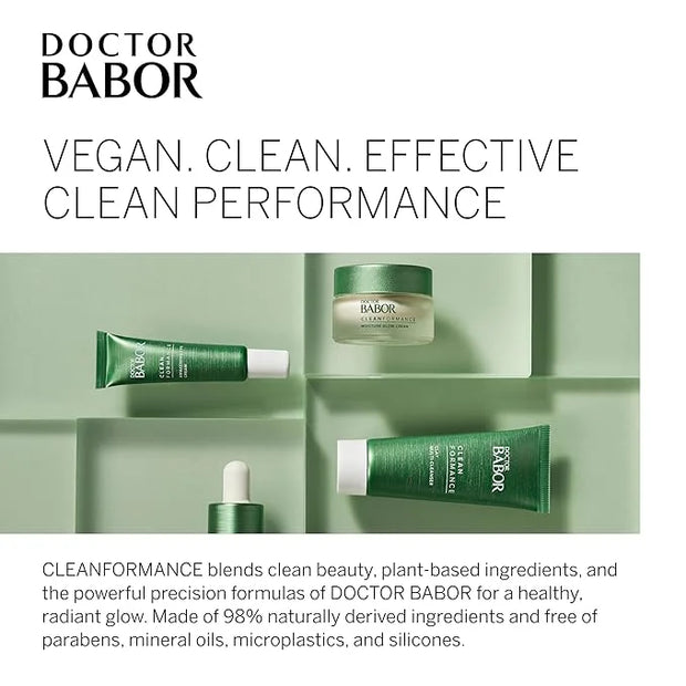 BABOR CLEANFORMANCE Moisture Glow Cream, Travel Daily Moisturizer with Light-Reflecting Pigments, Instant Glow and Hydrati...