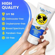 Rubber Ducky | Vitamin E Sunscreen with SPF 50, Water-Resistant Sunscreen for Face and Body | Broad Spectrum Lotion, Oil-F...