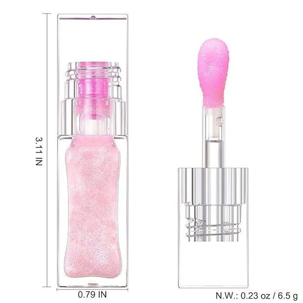 QrBxa 1 PCS Color Changing Lip Oil,Moisturizing Color Changing Lip Gloss,Non-sticky Nourishing Repairing Primer Lip Tint -...