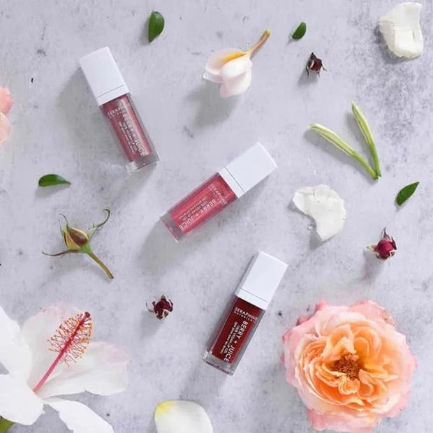 Seraphine Botanicals Berry + Juice - 100% Vegan Lip Gel Tinted Gloss 0.20 fl oz (Cherry Compote) - Product Image