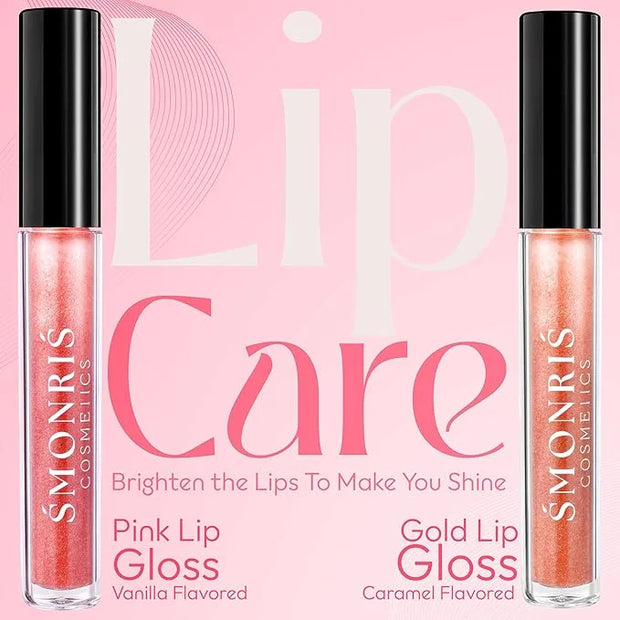 SMONRIS Moisturizing Shiny Lip glosses to Heal Dry Lips for Long Lasting Hydration – High Shine Cruelty Free Non-Sticky Li...