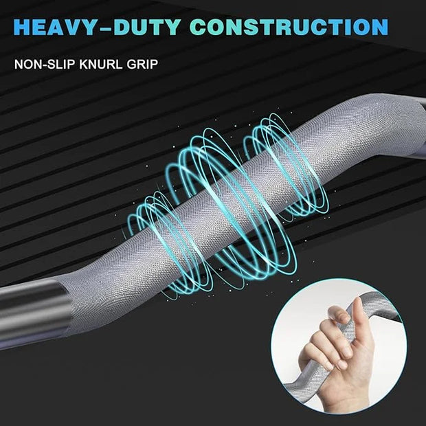 47" EZ Curl Bar Weight Lifting Bar 1-inch Curling 2 Star (300lb Weight - Product Image