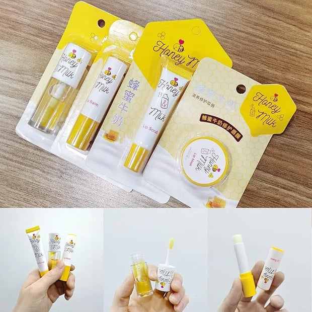 4 Piece Honey Milk Lip Mask