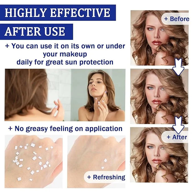 Face Sunscreen SPF 50+ PA+++,No Sticky Tinted Sunscreen for Face,Lightweight Long Lasting Travel Size Sunscreen Cream,Wate...