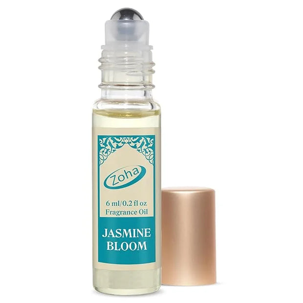 Zoha Jasmine Bloom - Jasmine Perfume for Women and Men, Alcohol Free Perfume Oil Roll On, Long Lasting Natural Clean Fragr...