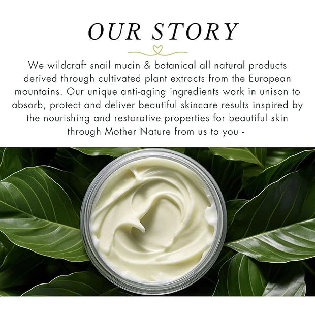 Snail Script Eye Cream, Snail Mucin Black Snail Repair lotion for Face Korean SkinCare Snail Moisturizer Hyaluronic Acid V...