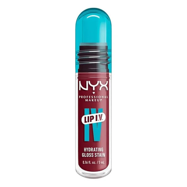 NYX PROFESSIONAL MAKEUP Lip IV Hydrating Glossy Lip Stain with 12HR Hydration - Bubblegum Burst (Pink) - Product Image