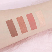 4 Colors Matte Shimmer Eyeshadow Makeup Palette,Rose Gold Nude Pink Highly Pigmented Natural Neutral Eye Shadow Palette,Lo...