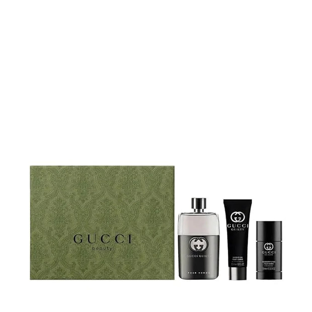Gucci Guilty 3-Piece Set for Men, (3.0 Oz Eau De Toilette Spray + 2.5 Oz Deodorant + 1.6 Oz Shower Gel) - Product Image