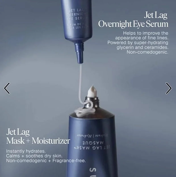 Summers Friday Jet Lag Overnight Eye Serum, Non-Comedogenic, Fine Line Reducing, 0.5 fl oz - Product Image