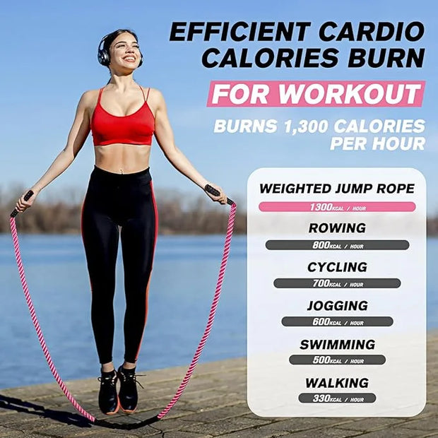 Jump Rope, Weighted Jump Rope for Women, Adult - Product Image