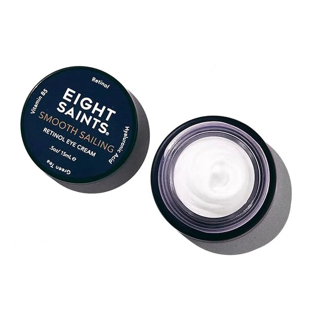 Eight Saints Retinol Eye Cream, Natural & Organic, For Smoothing Fine Lines and Wrinkles and Improve Skin Tone, 0.5 Ounces...
