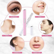 Chumia 2 Pcs Electric Eyebrow Trimmer Women Precision Face Razors Mini Shaver with Comb Christmas Women Gift Battery Opera...