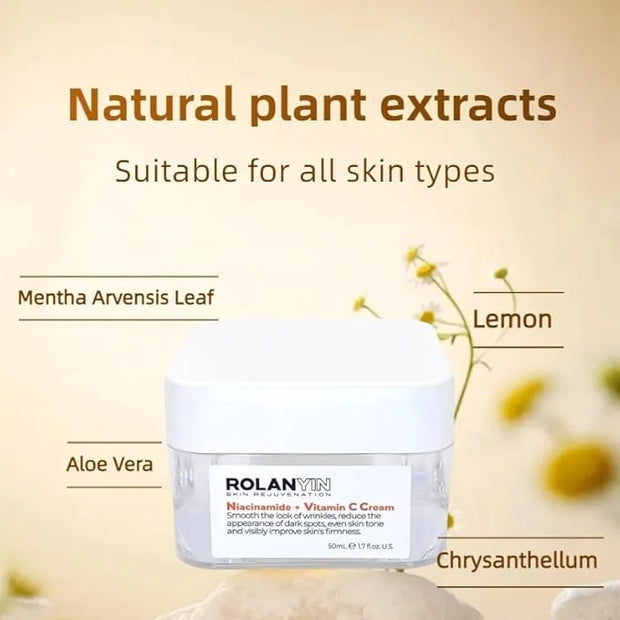 ROLANYIN Caffeine Solution 5% + EGCG Eye Serum and Niacinamide + Vitamin C Cream - Product Image