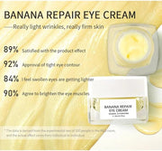 Banana Bright Eye Cream, Anti Aging Eye Cream with Squalane Dark Circle Under Eye Cream for Puffiness & Bags Moisturizing ...