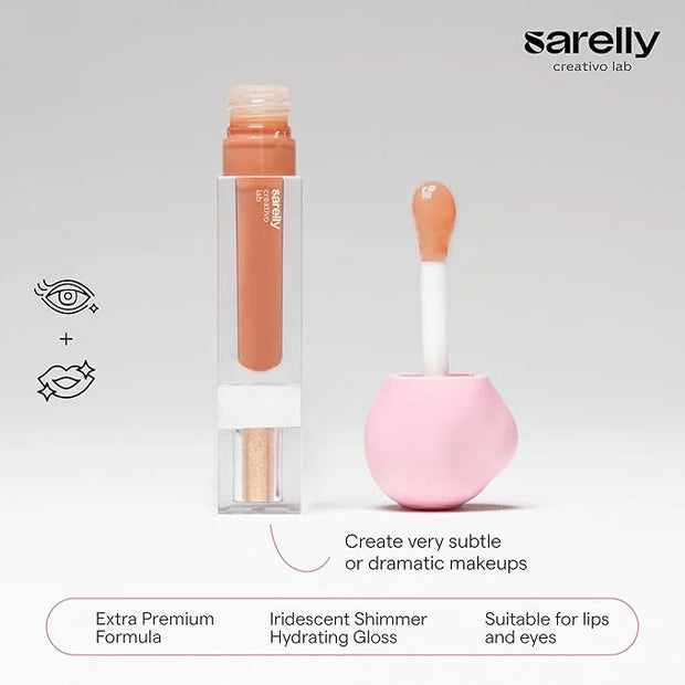 SARELLY CREATIVO LAB | Makeup Set Clear Lip Gloss + Shimmer and Shine | Beauty Vegan Skincare Make Up - Trending Lip Makeu...