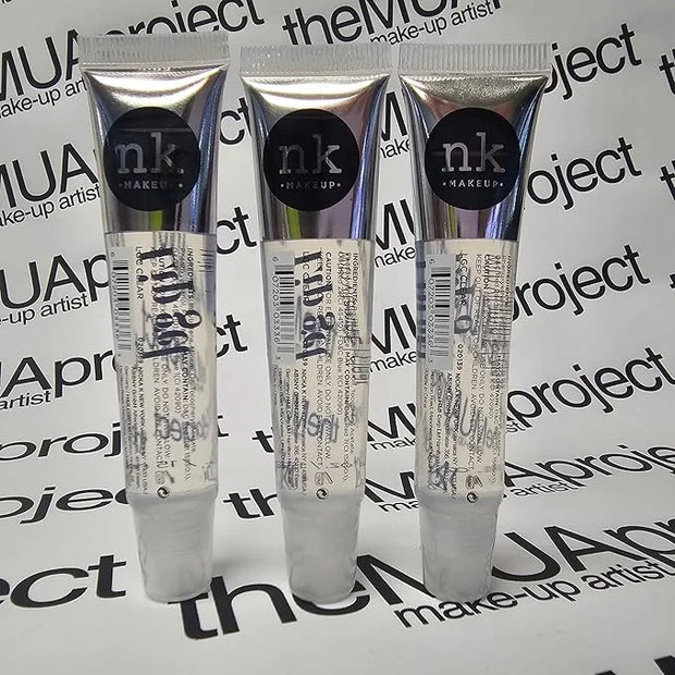 3 Pack Bundle of Clear Lip Gels - Hydrating Lip Glosses to nourish your lips with Vitamin E, Super Glossy and Thick. - Pro...